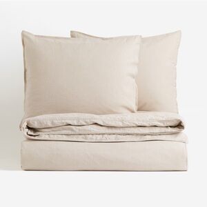 LINEN-BLEND/QUEEN DUVET COVER‎ SET